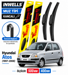 HYUNDAİ ATOS SİLECEK TAKIMI 1997-2008 INWELLS MUZ TİPİ KANCALI