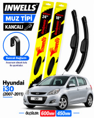 HYUNDAİ i30 SİLECEK TAKIMI 2007-2011 INWELLS MUZ TİPİ KANCALI