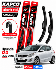 HYUNDAİ i30 SİLECEK TAKIMI 2012-2016 KAPCO HİBRİT TİP KANCALI