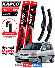 HYUNDAİ MATRİX SİLECEK TAKIMI 2001-2010 KAPCO HİBRİT TİP KANCALI