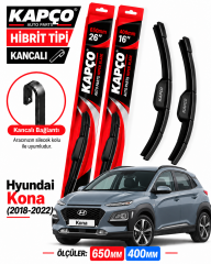 HYUNDAİ KONA SİLECEK TAKIMI 2018-2022 KAPCO HİBRİT TİP KANCALI