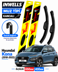 HYUNDAİ KONA SİLECEK TAKIMI 2018-2022 INWELLS MUZ TİPİ KANCALI