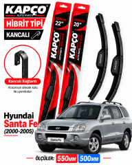 HYUNDAİ SANTA FE SİLECEK TAKIMI 2000-2005 KAPCO HİBRİT TİP KANCALI