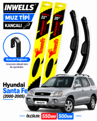 HYUNDAİ SANTA FE SİLECEK TAKIMI 2000-2005 INWELLS MUZ TİPİ KANCALI