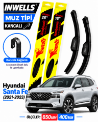 HYUNDAİ SANTA FE SİLECEK TAKIMI 2021-2023 INWELLS MUZ TİPİ KANCALI