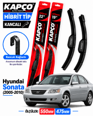 HYUNDAİ SONATA SİLECEK TAKIMI 2005-2010 KAPCO HİBRİT TİP KANCALI
