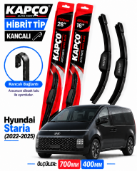 HYUNDAİ STARİA SİLECEK TAKIMI 2022-2025 KAPCO HİBRİT TİP KANCALI