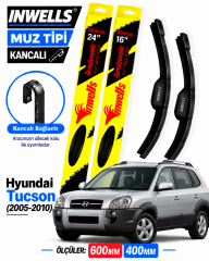HYUNDAİ TUCSON SİLECEK TAKIMI 2005-2010 INWELLS MUZ TİPİ KANCALI