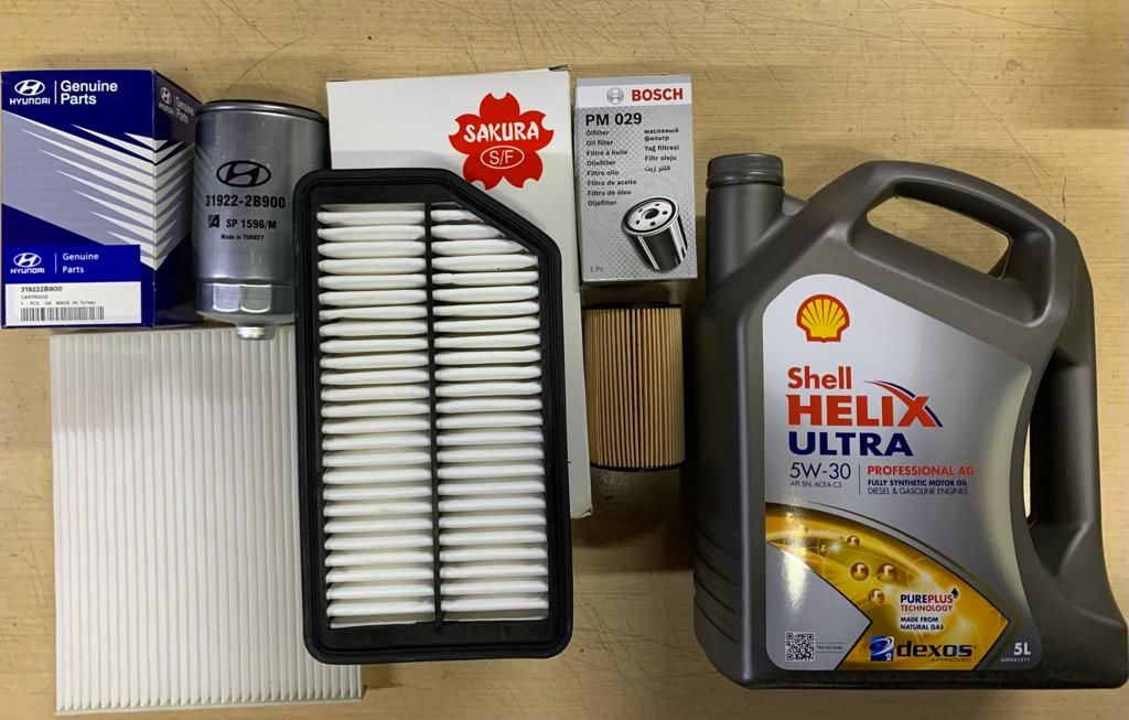 Hyundai i30 Dizel Filtre Seti (Shell Yağ ve Mazot Filtresi Dahil)