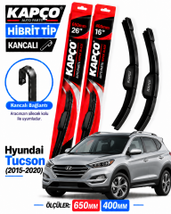 HYUNDAİ TUCSON SİLECEK TAKIMI 2015-2020 KAPCO HİBRİT TİP KANCALI