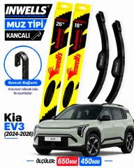 KİA EV3 SİLECEK TAKIMI 2024-2026 INWELLS MUZ TİPİ KANCALI