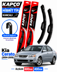 KİA CERATO SİLECEK TAKIMI 2004-2009 KAPCO HİBRİT TİP KANCALI