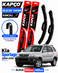 KİA SPORTAGE SİLECEK TAKIMI 2004-2010 KAPCO HİBRİT TİP KANCALI