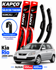 KİA RİO SİLECEK TAKIMI 2005-2011 KAPCO HİBRİT TİP KANCALI
