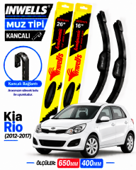 KİA RİO SİLECEK TAKIMI 2012-2017 INWELLS MUZ TİPİ KANCALI