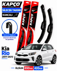 KİA RİO SİLECEK TAKIMI 2017-2021 KAPCO HİBRİT TİP KANCALI