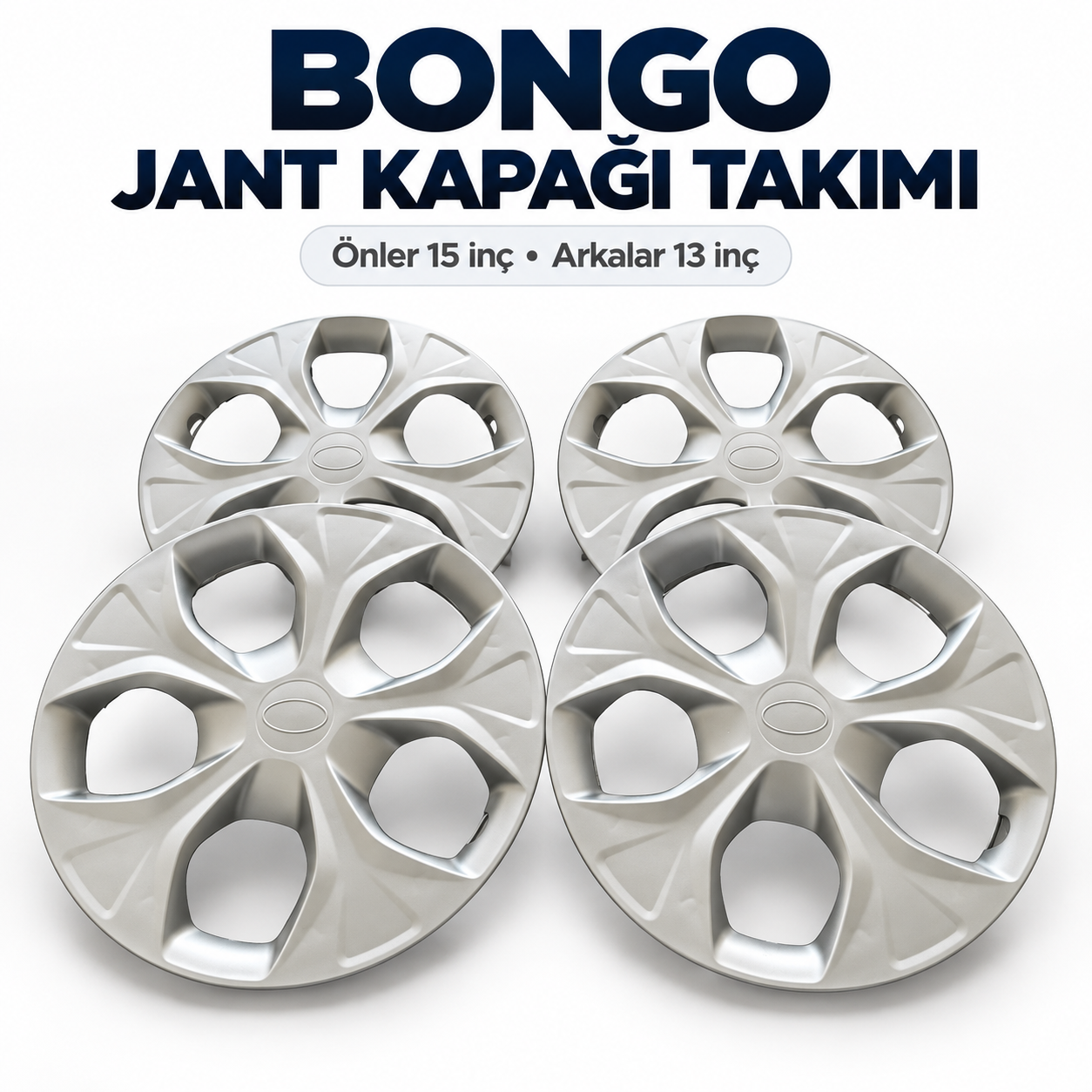 KİA BONGO JANT KAPAĞI TAKIMI 4'LÜ SET ÖN 15 İNÇ ARKA 13 İNÇ