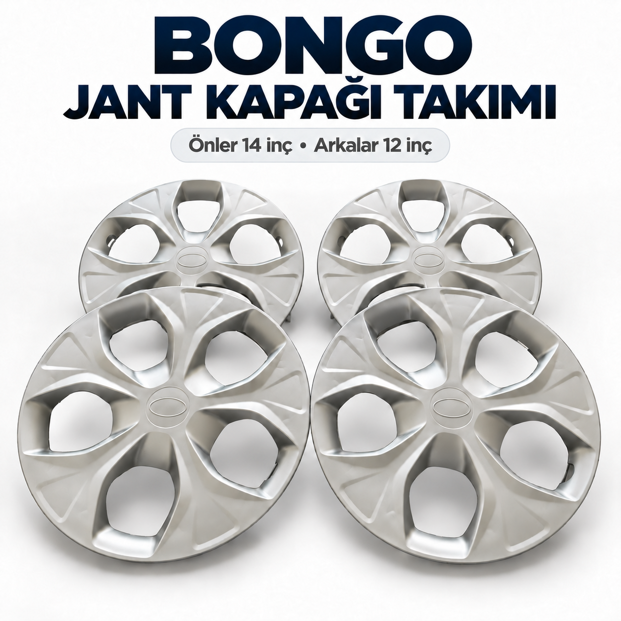 KİA BONGO JANT KAPAĞI TAKIMI 4'LÜ SET ÖN 14 İNÇ ARKA 12 İNÇ