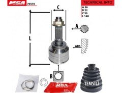 KİA SEPHİA AKS KAFASI DIŞ 1.5 MOTOR 0K25422510