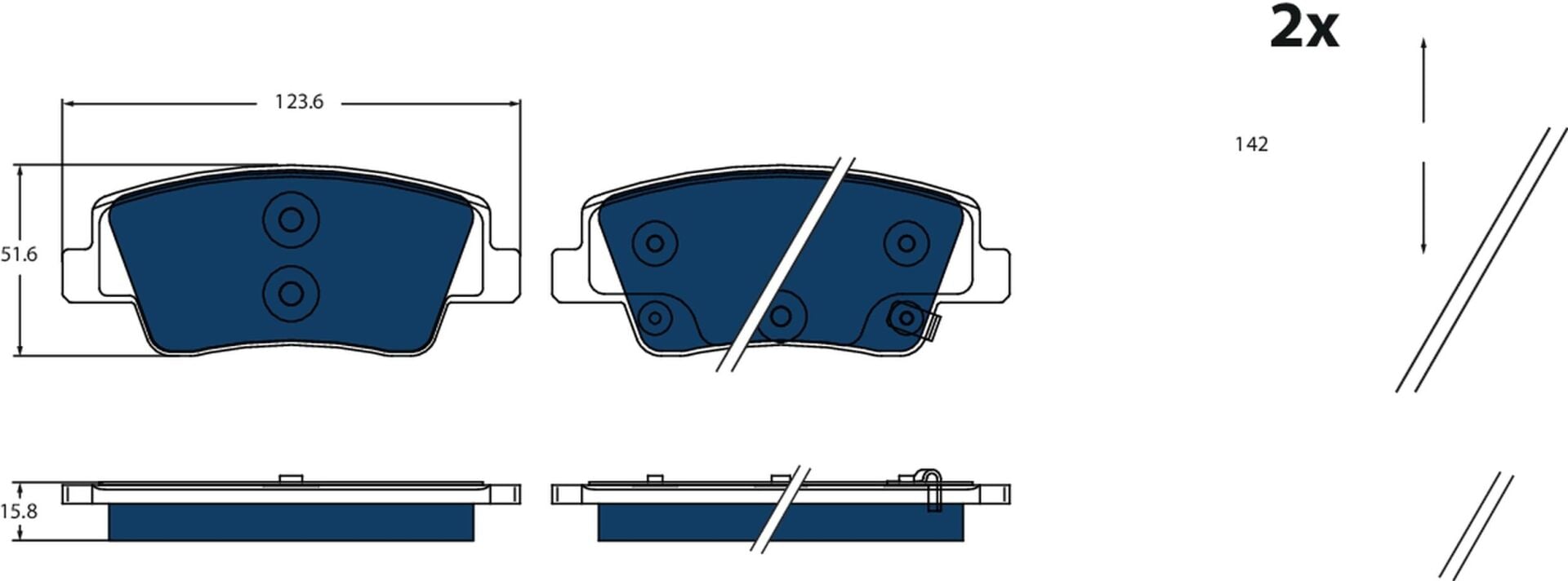 HYUNDAİ STARİA ARKA BALATA TAKIMI 2012-2017 58302CGA50 KORE