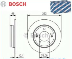 KİA CEED ARKA DİSK TAKIMI 262MM 5 BIJON 2012-2016 58411A6300