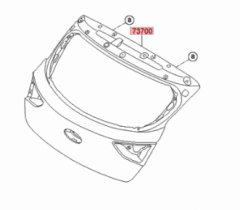 HYUNDAİ İ30 BAGAJ KAPAĞI KAMERASIZ TİP 2012-2016 73700A5000