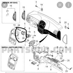 Cerato Torpido Orta Sol Izgarası Orjinal (974302F510)